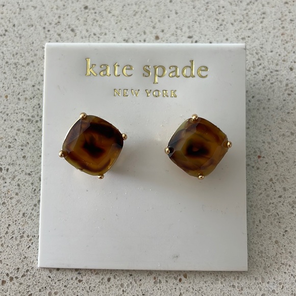 Kate Spade earrings brand new tort shell